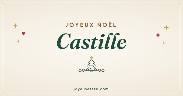 Image « Joyeux Noël Castille » au format large