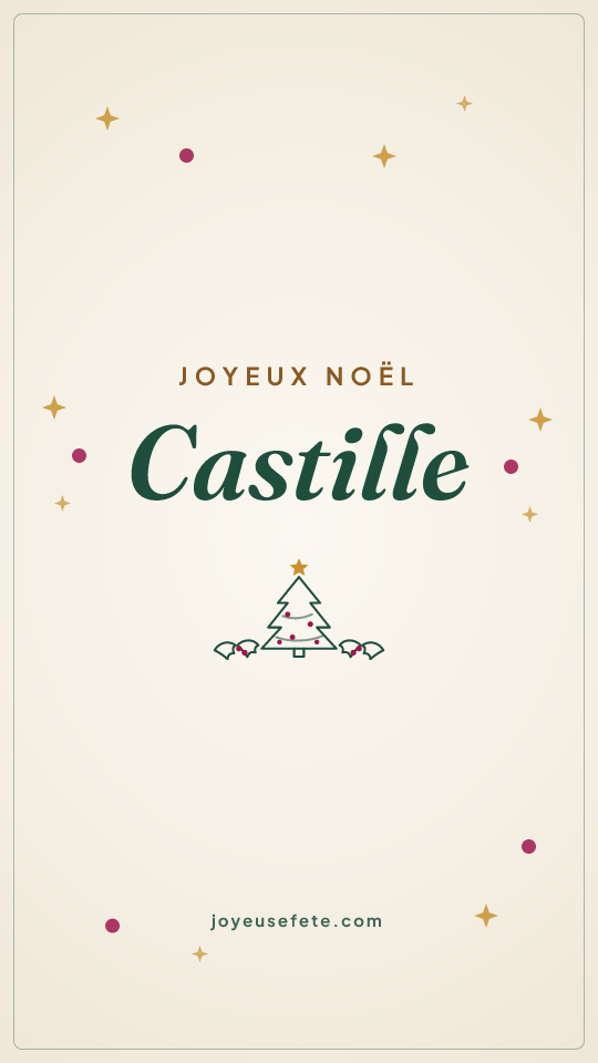 Image « Joyeux Noël Castille » au format story