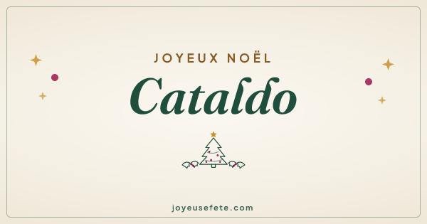 Image « Joyeux Noël Cataldo » au format large