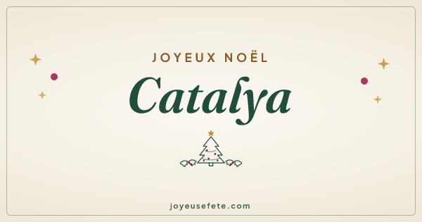 Image « Joyeux Noël Catalya » au format large