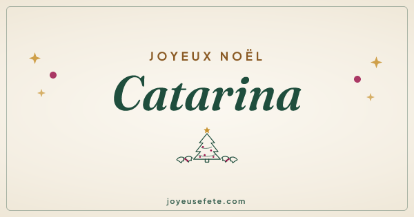 Image « Joyeux Noël Catarina » au format large