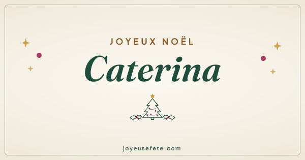 Image « Joyeux Noël Caterina » au format large