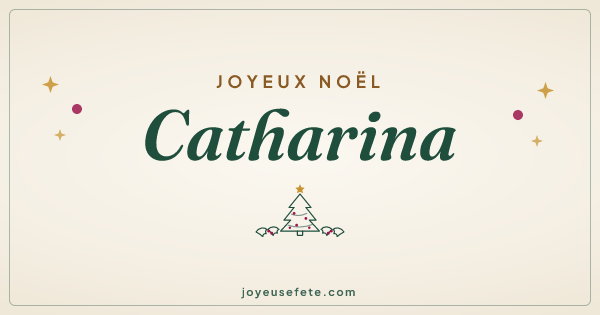Image « Joyeux Noël Catharina » au format large