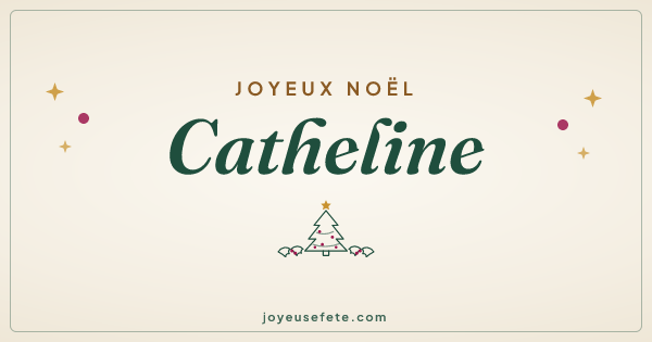 Image « Joyeux Noël Catheline » au format large