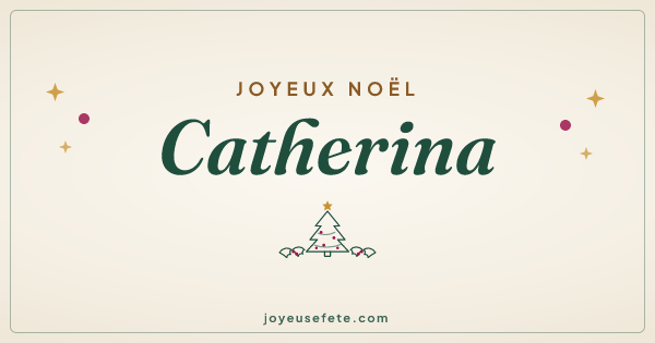 Image « Joyeux Noël Catherina » au format large