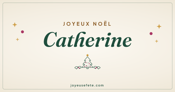 Image « Joyeux Noël Catherine » au format large