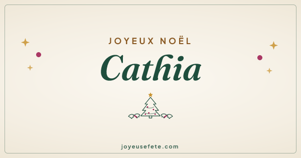 Image « Joyeux Noël Cathia » au format large