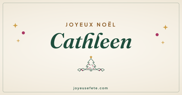 Image « Joyeux Noël Cathleen » au format large
