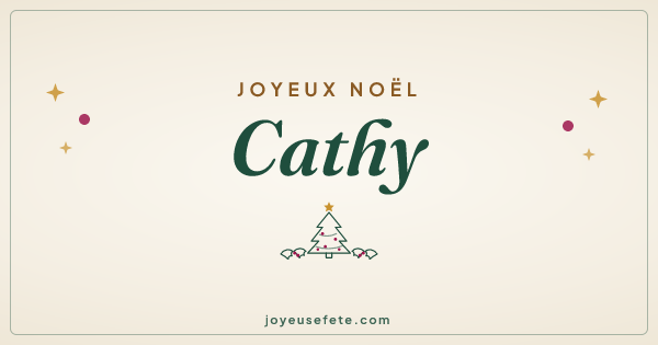 Image « Joyeux Noël Cathy » au format large