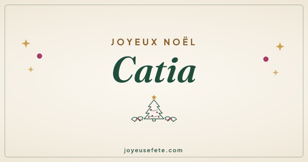 Image « Joyeux Noël Catia » au format large