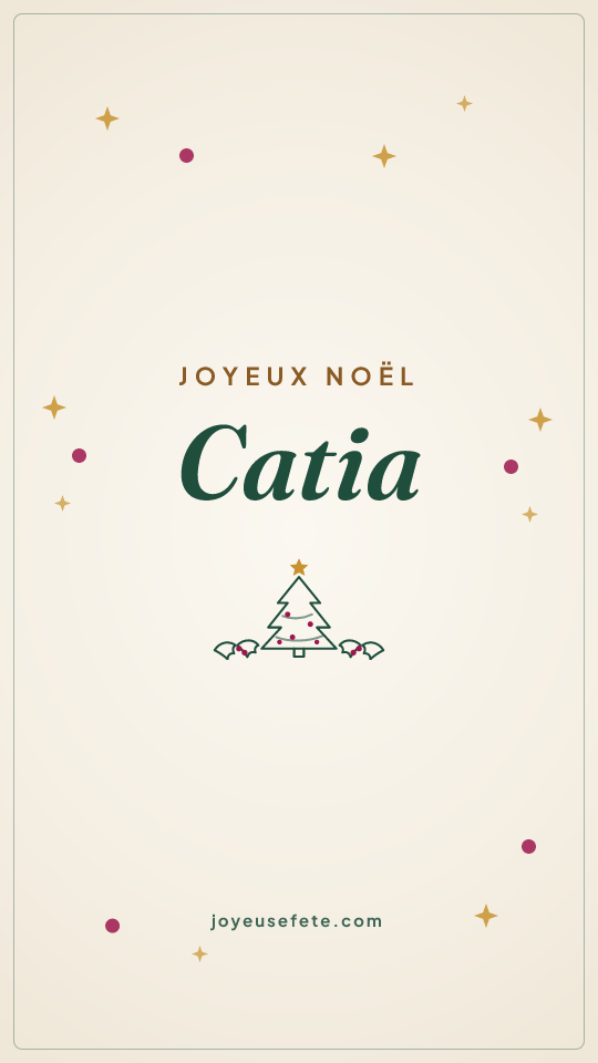 Image « Joyeux Noël Catia » au format story