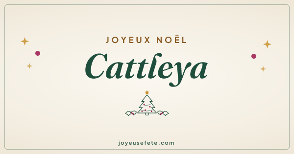 Image « Joyeux Noël Cattleya » au format large