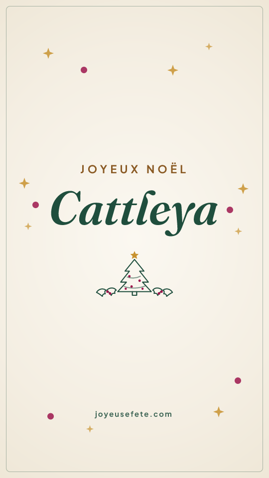 Image « Joyeux Noël Cattleya » au format story