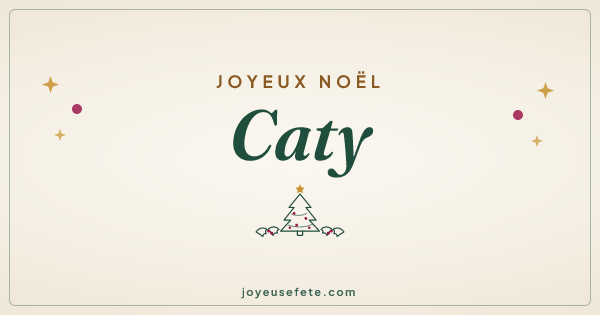 Image « Joyeux Noël Caty » au format large