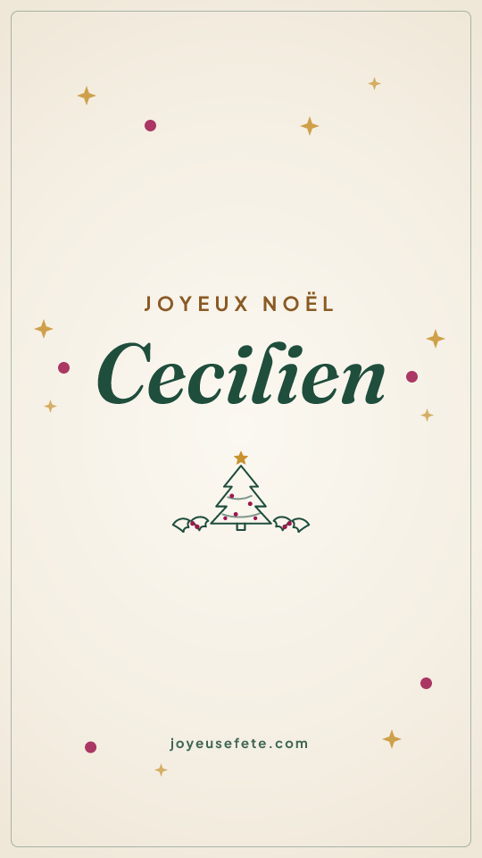 Image « Joyeux Noël Cecilien » au format story