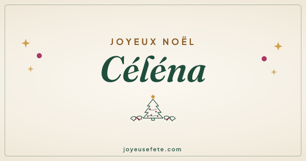Image « Joyeux Noël Céléna » au format large