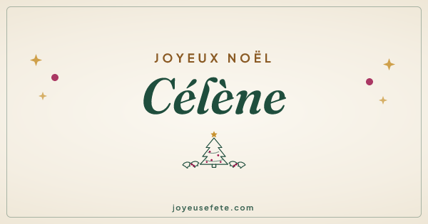 Image « Joyeux Noël Célène » au format large