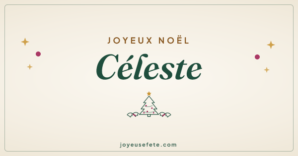 Image « Joyeux Noël Céleste » au format large