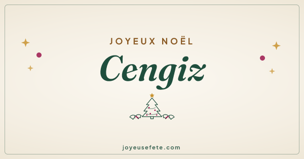 Image « Joyeux Noël Cengiz » au format large