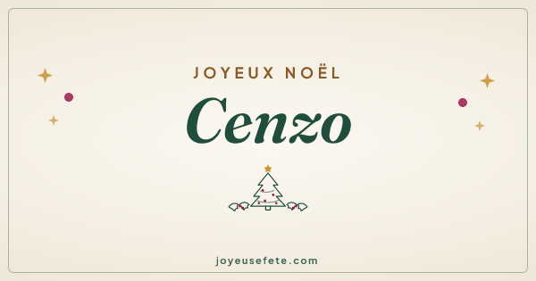 Image « Joyeux Noël Cenzo » au format large