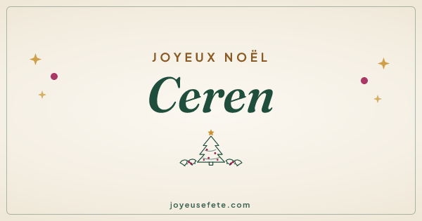 Image « Joyeux Noël Ceren » au format large