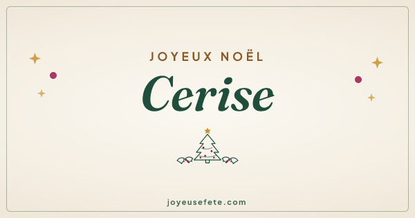 Image « Joyeux Noël Cerise » au format large