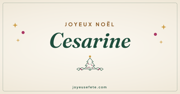 Image « Joyeux Noël Cesarine » au format large