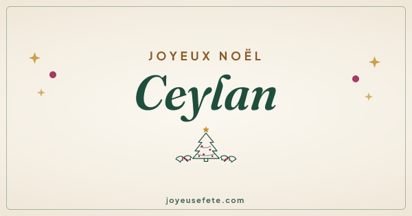 Image « Joyeux Noël Ceylan » au format large