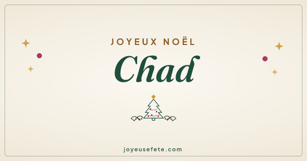 Image « Joyeux Noël Chad » au format large