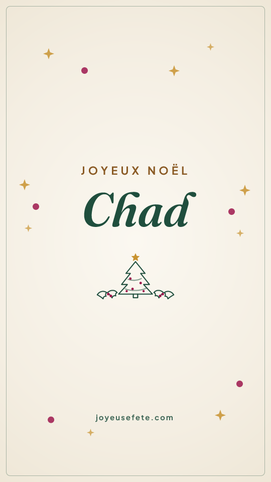 Image « Joyeux Noël Chad » au format story