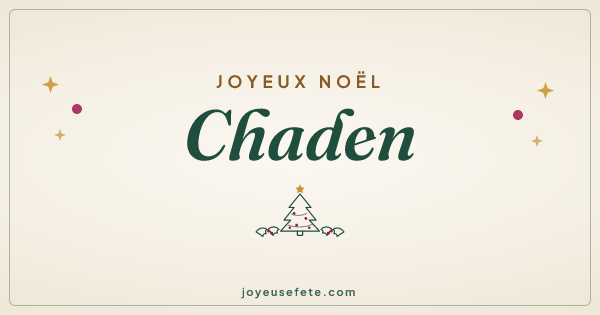 Image « Joyeux Noël Chaden » au format large
