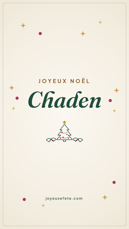 Image « Joyeux Noël Chaden » au format story