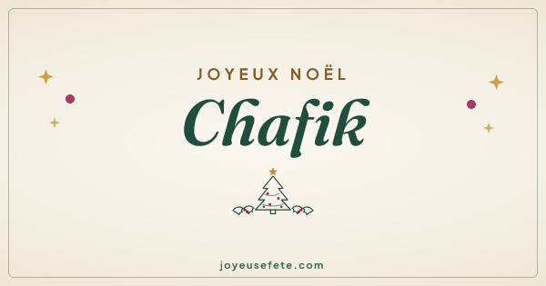 Image « Joyeux Noël Chafik » au format large