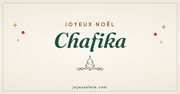 Image « Joyeux Noël Chafika » au format large
