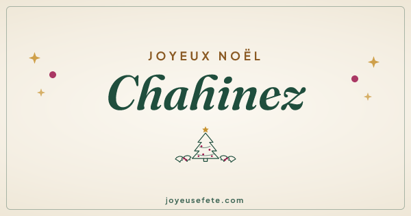 Image « Joyeux Noël Chahinez » au format large