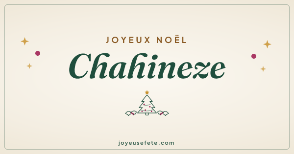 Image « Joyeux Noël Chahineze » au format large
