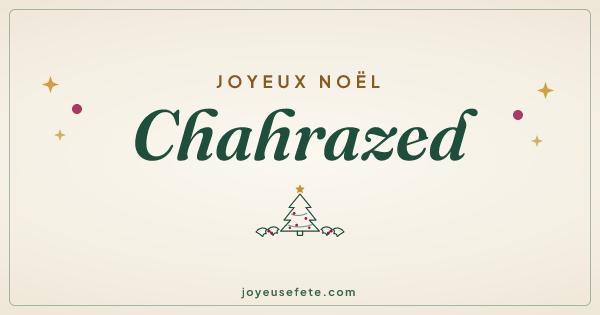Image « Joyeux Noël Chahrazed » au format large