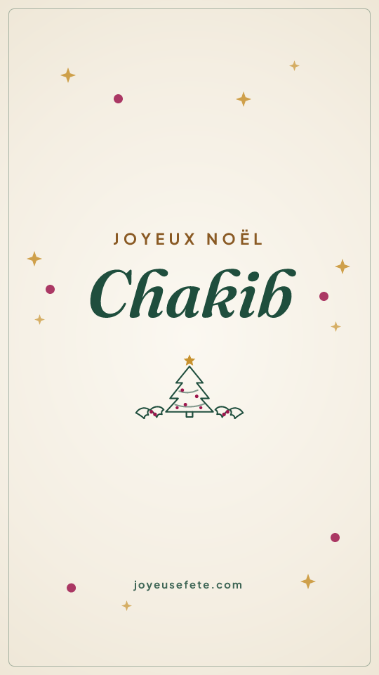 Image « Joyeux Noël Chakib » au format story