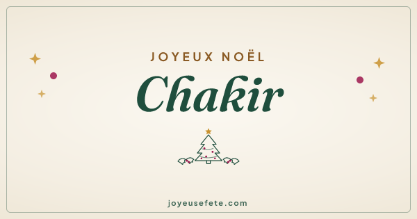 Image « Joyeux Noël Chakir » au format large