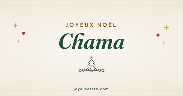 Image « Joyeux Noël Chama » au format large