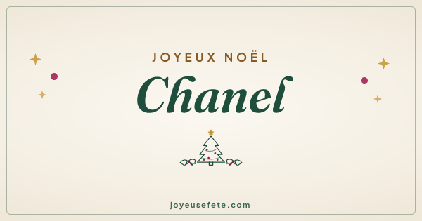 Image « Joyeux Noël Chanel » au format large