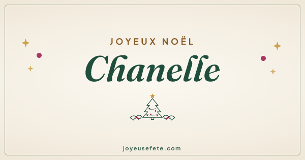 Image « Joyeux Noël Chanelle » au format large