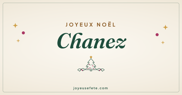 Image « Joyeux Noël Chanez » au format large