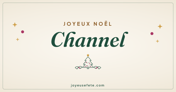 Image « Joyeux Noël Channel » au format large
