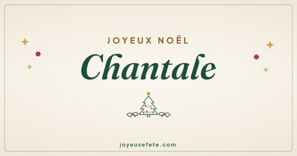 Image « Joyeux Noël Chantale » au format large