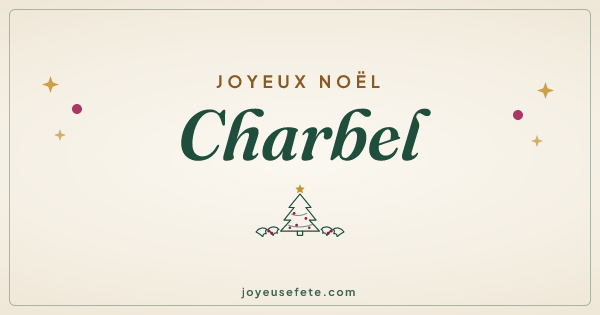 Image « Joyeux Noël Charbel » au format large