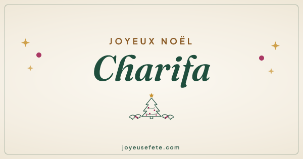 Image « Joyeux Noël Charifa » au format large
