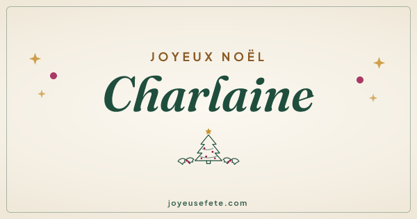 Image « Joyeux Noël Charlaine » au format large