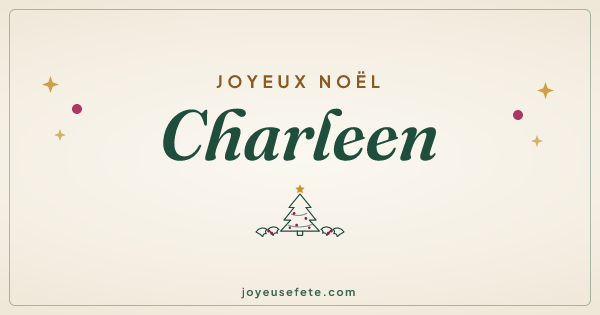 Image « Joyeux Noël Charleen » au format large