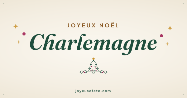 Image « Joyeux Noël Charlemagne » au format large